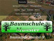 Tablet Screenshot of baumschule-munster.org